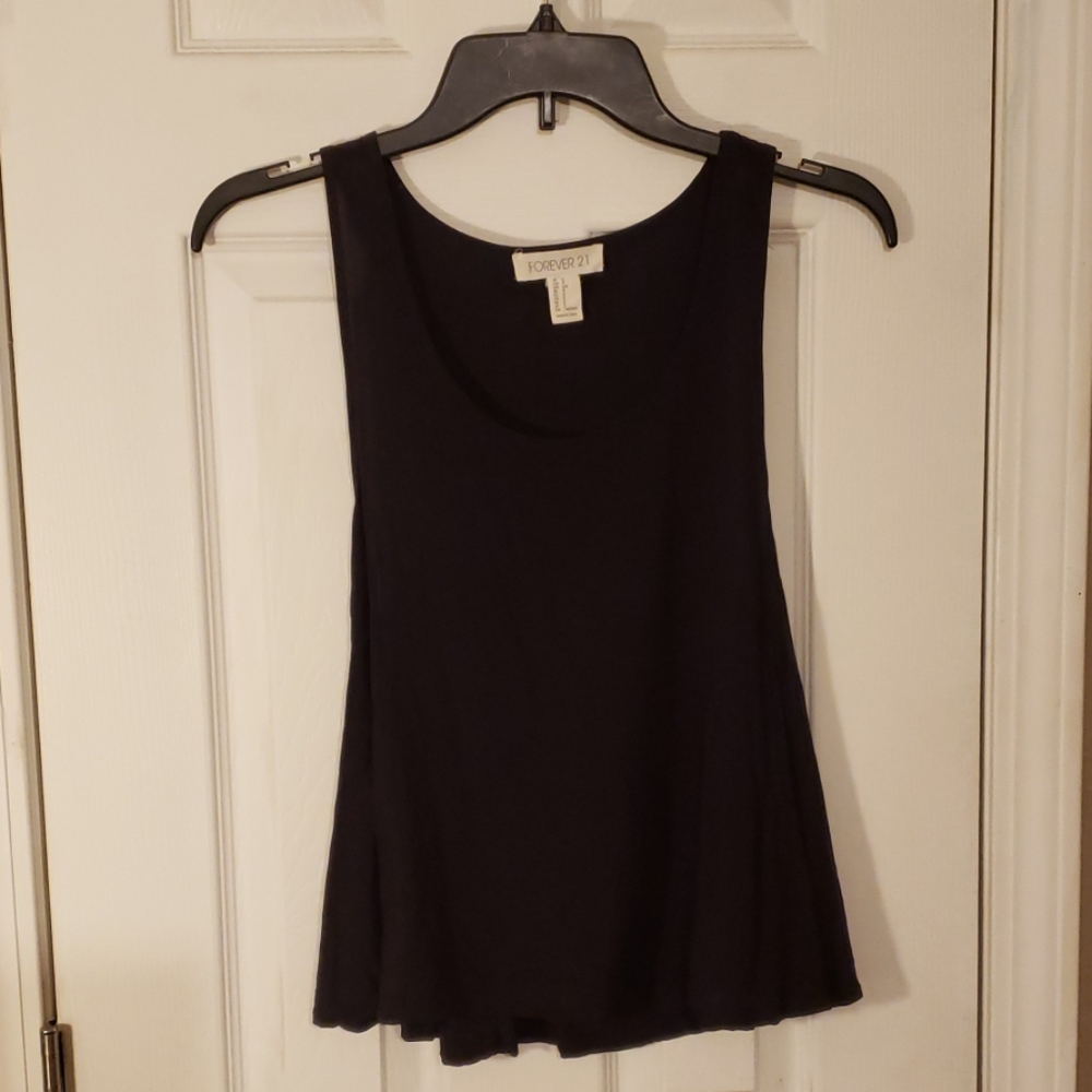 Black Flowy Tank Top
